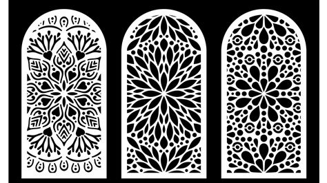 Cool Decorative Screens Panels Laser Cut Dxf File Free Download 3axis