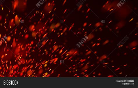 Fire Sparks Background Image And Photo Free Trial Bigstock