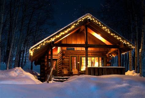 Winter Cabin Winter Cabin Cabin Exterior Luxury Cottage