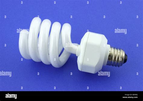 Spiral Compact Fluorescent Light Bulb Stock Photo Alamy