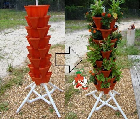 21 Best Diy Flower Tower Ideas And Designs For 2023