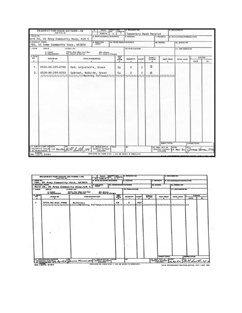 Figure 3 15 Da Form 3161 Used As A Change Document
