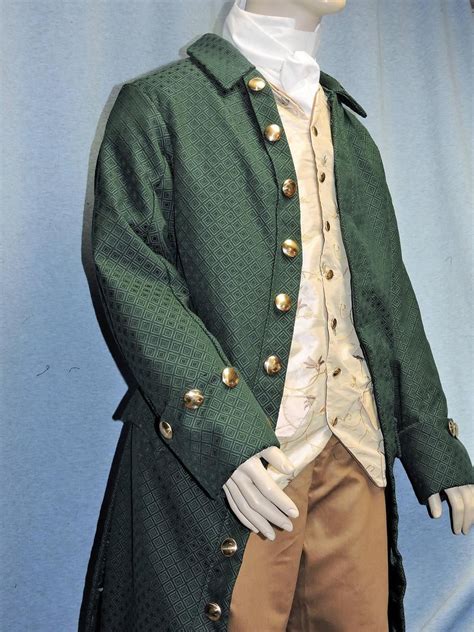 Colonial Victorian Edwardian Frock Coat Waistcoat Or Vest Shirt Cravat