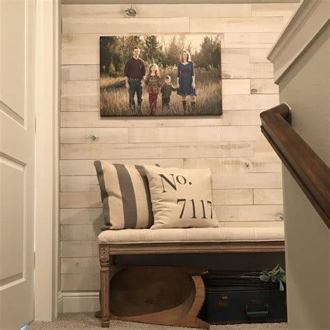 20 White Washed Wood Accent Wall Decoomo