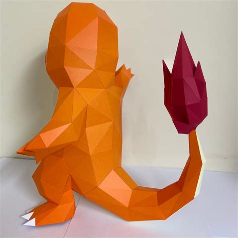 Escultura De Papel Pokemon Charmander Elo7 Produtos Especiais
