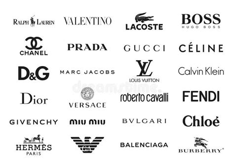 Fashion Brands Logos Editorial Photo Illustration Of Elegance 58381201