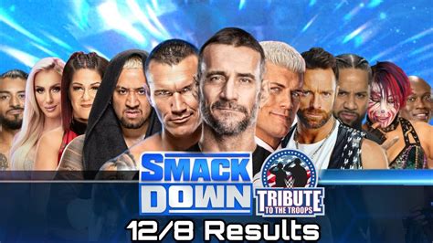 Wwe Friday Night Smackdown Tribute Of The Troops 12823 Results Youtube