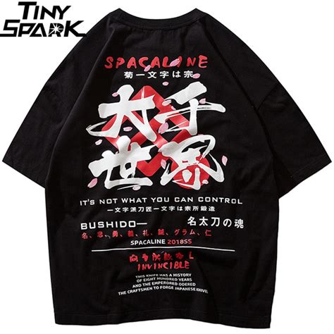 Japanese Harajuku T Shirt Streetwear Men Hip Hop T Shirt Japan Style