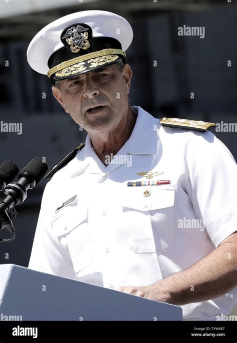 Admiral Bill Moran Usn Vice Chief Of Naval Operations Speaks During