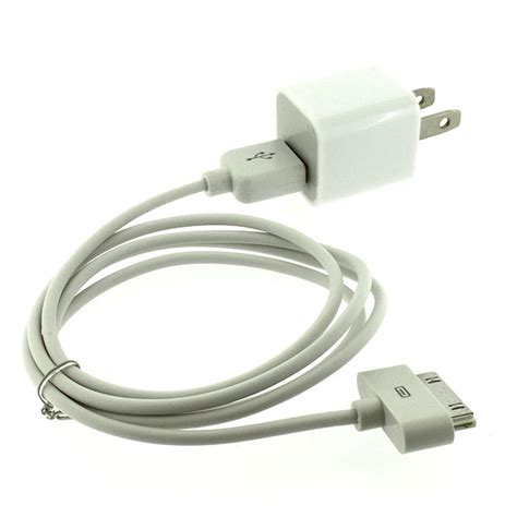 Ac Wall Charger Adapterusb Data Sync Cable For Iphone 4