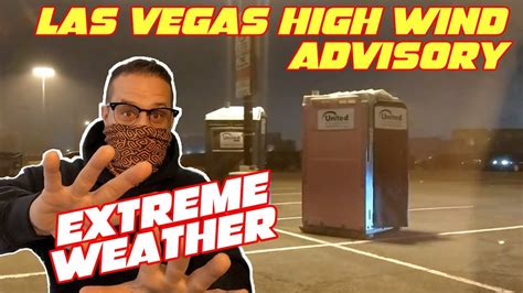Las Vegas High Winds Advisory Rearranges The City Youtube