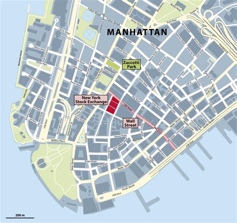 Download Printable Street Map Of New York City Major