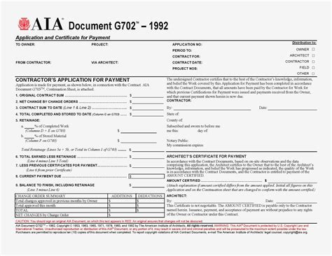 Aia document g706 unauthorized reproduction or distribution of this aia® document, or any portion of it, may result in severe civil and criminal penalties, and will be prosecuted to the maximum extent possible under the law. Aia G702 Excel Free * Invoice Template Ideas