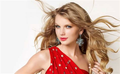Taylor Swift In Red One Shoulder Top Hd Wallpaper Wallpaper Flare