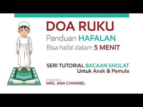 Doa Ruku - Bacaan Sholat - Cara Baca dan Menghafal Bacaan ...