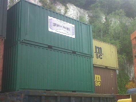 Stack of Green 20ft Shipping Containers | 20ft shipping container, Used shipping containers 