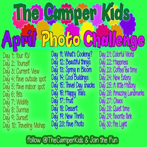 PHOTO CHALLENGE!! | April photo challenge, Photo challenge, Challenges
