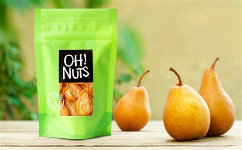 Oh Nuts Jumbo Dried Pears 2lb Bulk Bag Fresh California