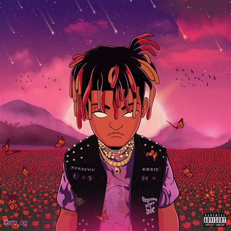 Legends Never Die By Juice Wrld Cover Art Wallpaper Space Anime