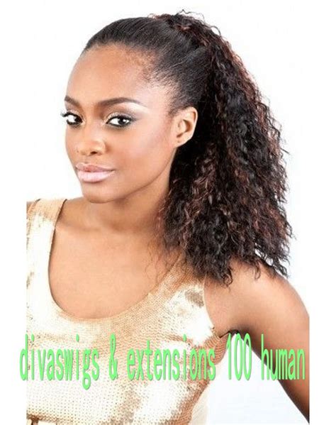 Fashion Human Hair Ponytails For Black Women Loose Curly Brazilian