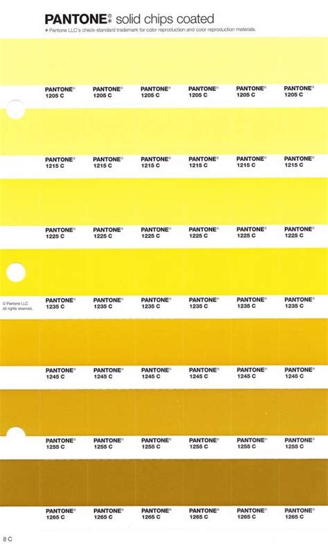 Pantone Shades Of Yellow Pantone Colour Palettes Yellow Palette Pantone