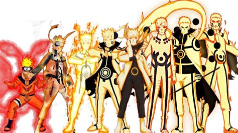 Uzumaki Naruto Characters Evolution Formsall Jutsu