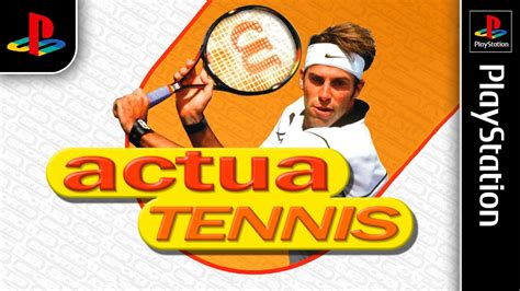 Actua Tennis Psx Gameplay 4k60fps Youtube