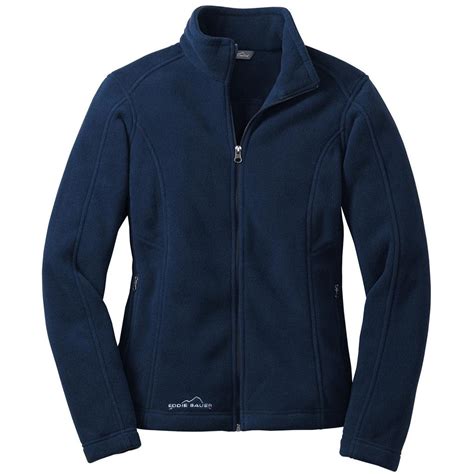 Eddie Bauer Womens River Blue Full Zip Fleece Jacket