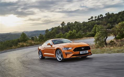 Download 3840x2400 Wallpaper Ford Mustang Gt Orange Muscle Car 4k