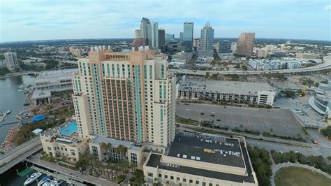 Aerial Of Marriott Waterside Tampa Fl Youtube