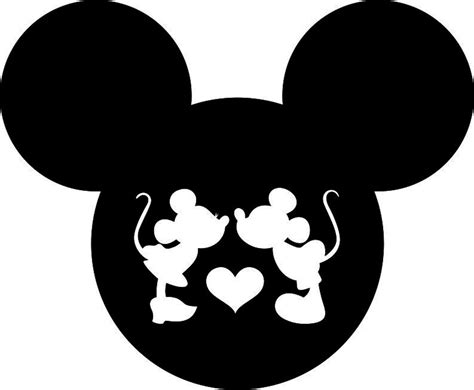Mickey Mouse Kissing Minnie Mouse Svg Png And More For Etsy