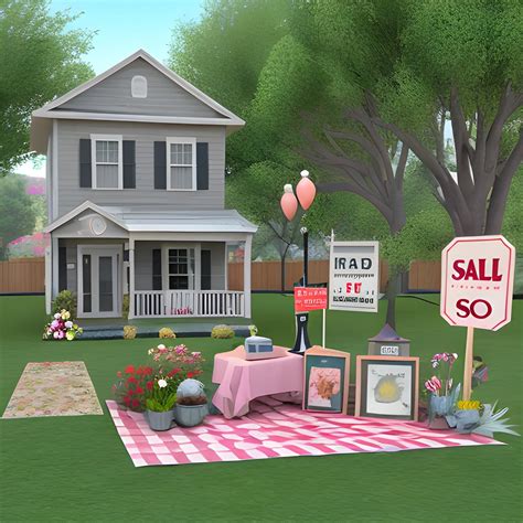 Just a big front yard sale, 3D - Arthub.ai