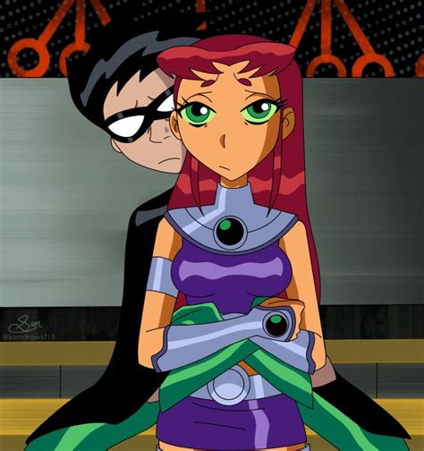 robin x starfire teen titans robin original teen titans teen titans fanart