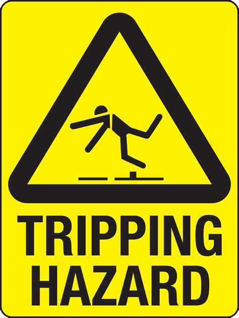 Trip Hazard Sign Clipart Best