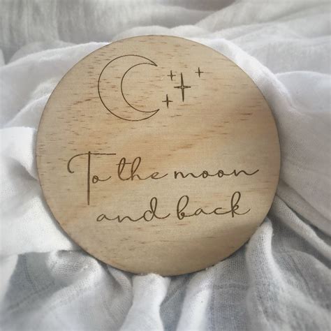 Moon And Back Raw Wooden Disc Foxx And Willow