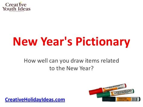 New Years Pictionary