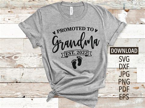 Promoted to Grandma est. 2022 SVG New Grandma svg first | Etsy