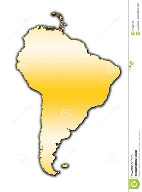South America Outline Map Stock Images Image 27382624