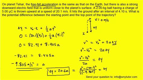 Calculating acceleration is complicated if both speed and direction are changing or if you want to know to calculate average acceleration when direction is not changing, divide the change in velocity showhide details. On planet Tehar, the free-fall acceleration is the same as ...