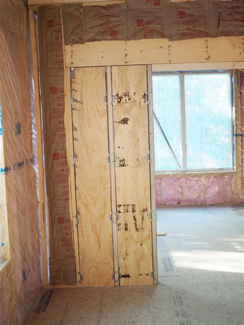 Installing Plywood Panel Will Protect Pocket Doors Plywood Panels