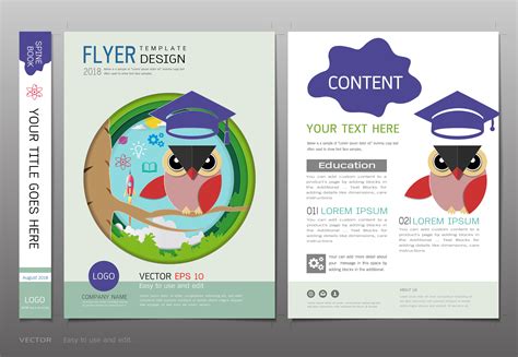 Covers Book Design Template Education Learning Concept