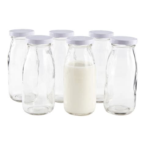 Milk Bottles Glass Milk Bottles With Lids The Container Store