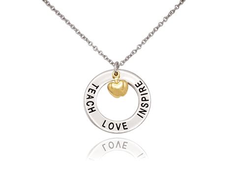 cheryl teachers ts teach love inspire necklace and thank you card quan jewelry
