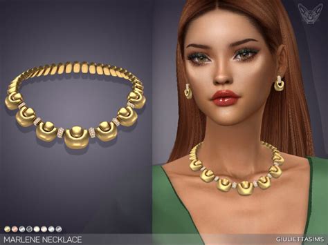 Ожерелье Marlene Necklace Симс 4