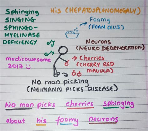 Medicowesome Niemann Pick Disease Notes And Mnemonic