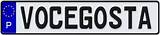 Images of Custom Portuguese License Plates
