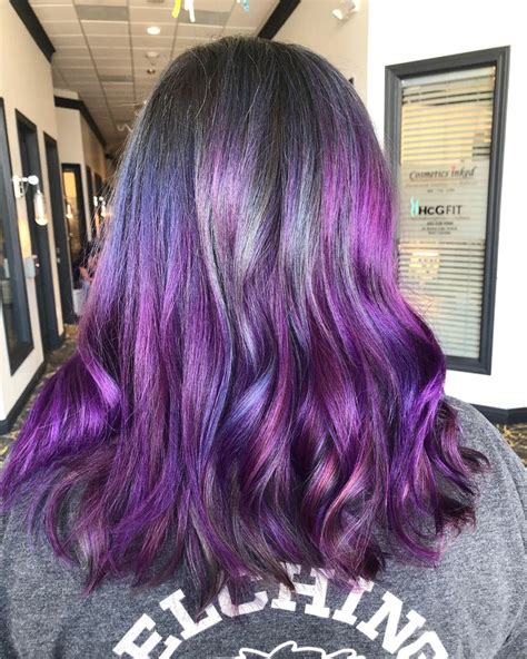 Smokey Purple Hair Purple Hair Long Hair Styles Hair