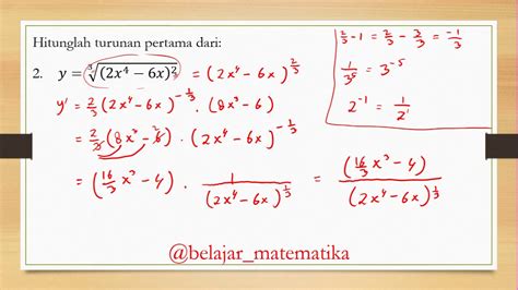 Belajar Matematika Konsep Turunan Aturan Rantai Youtube