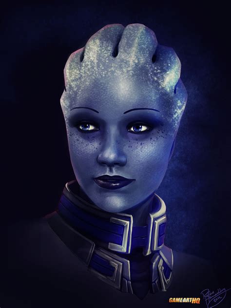 Liara T Soni From Mass Effect Portrait Art Game Art Hq