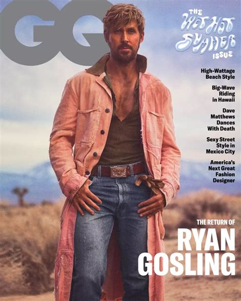 Ryan Gosling Talks Being Barbies Ken In Gq